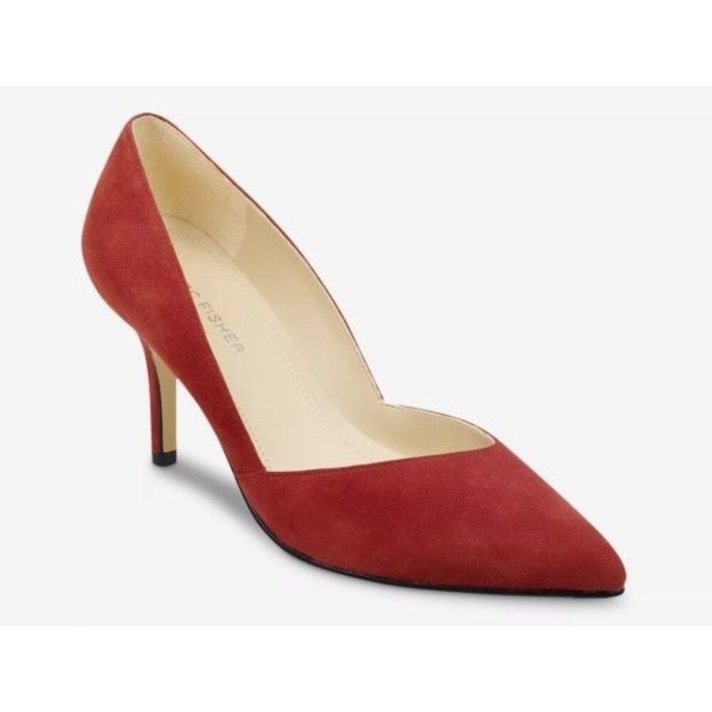 Marc Fisher Tuscany-Y Red Suede Pumps‎ Heels Size 9M Women’s
